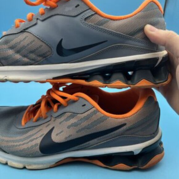 Nike Mens Reax Run 9 Running Shoes Orange 653617-402 Lace Up Low Top Mesh 11 - Picture 5 of 10